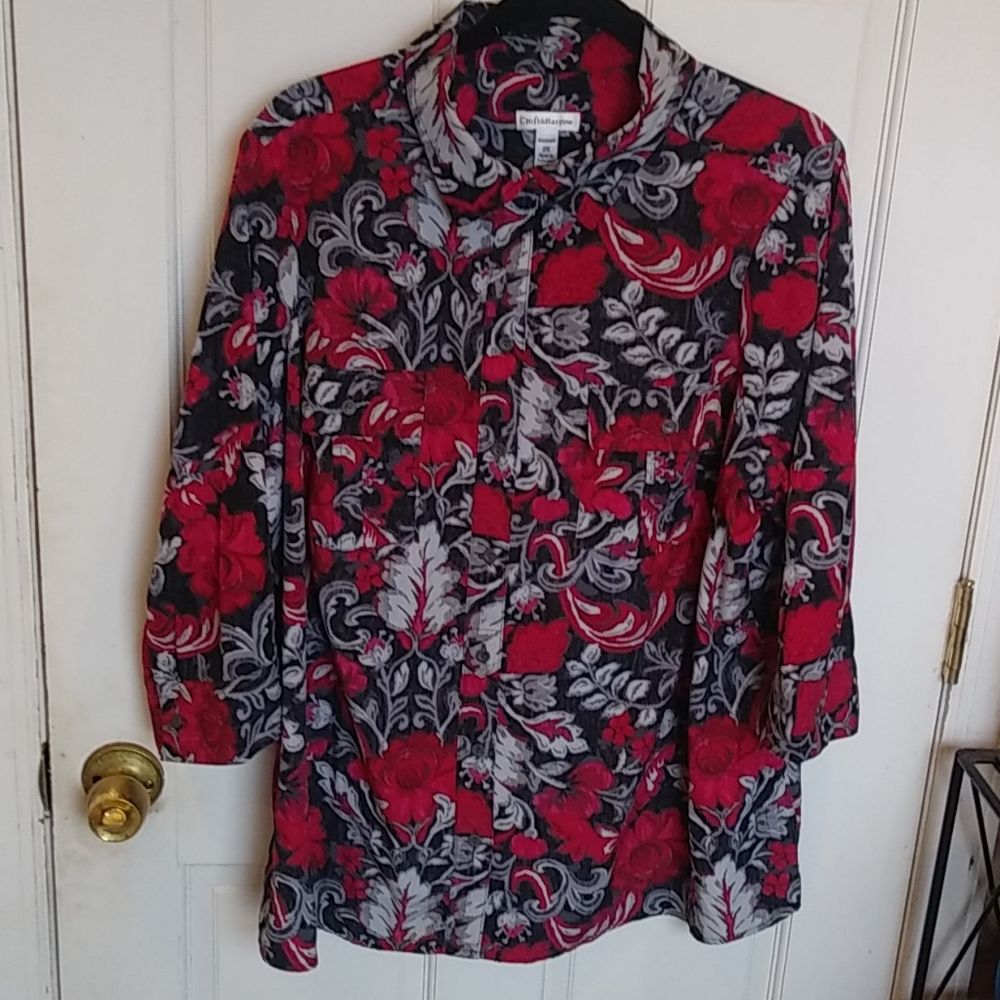 Croft & Barrow 2X Multi Colored Shirt.